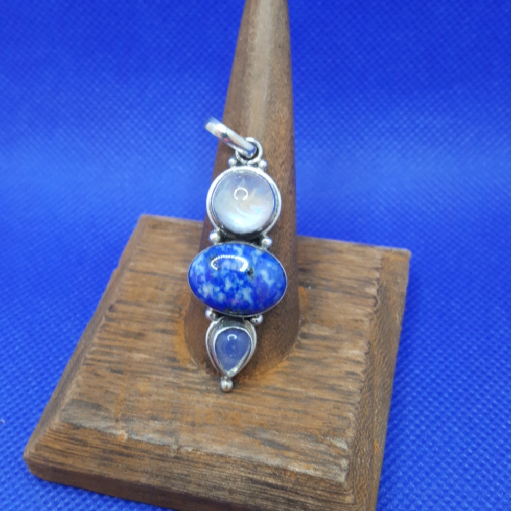 Lapis and Moonstone Pendant